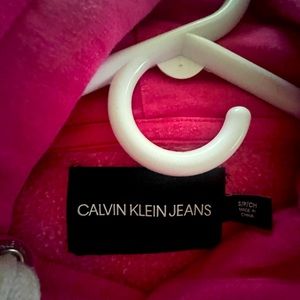 Calvin clean hoodie, color orange and pink,size small.